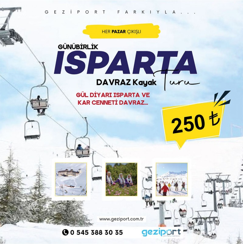 İzmir Çıkışlı Günübirlik Isparta Davraz Kayak Turu